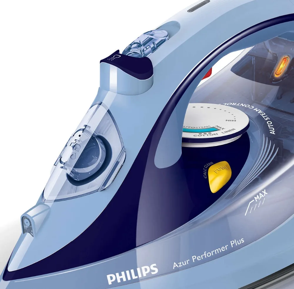 Philips Azur Performer Plus Паровой утюг Пар 50 г/мин паровой удар 210 г Подошва T-ionicGlide