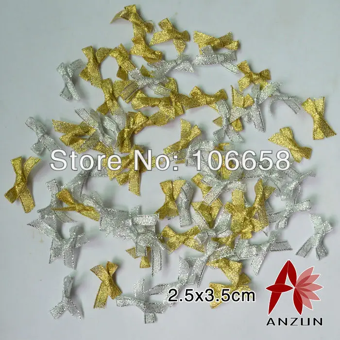 100 шт. или 50 шт./лот 40 мм Маленькая рождественская лента бант для домашних животных