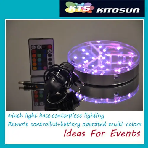 Наргиле, курение кальяна освещение Kitosun 6 дюйм RGB Цвет изменение центральным чашка для светодиода свет база с пультом дистанционного управления Управление для свадьбы