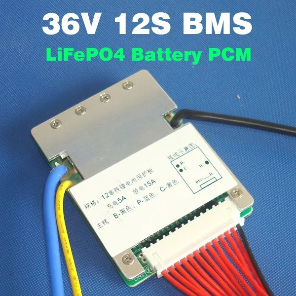 12S 36V 15A lifepo4 батарея BMS используется для электрического велосипеда 36V 8Ah 10Ah 12Ah 15Ah LiFePO4 аккумулятор с функцией баланса
