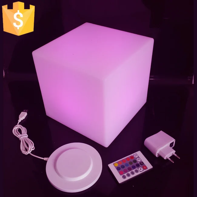 D10, D13, D15, D20cm светодиодный декоративное освещение светящийся Led стул в форме Куба 16 Цвет Меняется Освещение для праздника вечерние украшения 1 шт