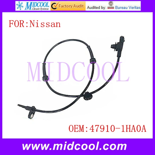 Новый ABS датчик скорости колеса использования OE № 47910-1HA0A 479101HA0A для Nissan Micra |