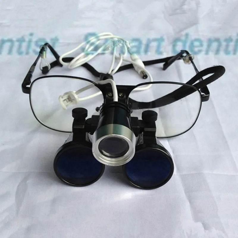 Быстрая доставка 2.5X Лупа со светодиодной подсветкой зубная Галилео оральная
