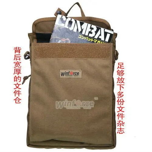 Ремень для тактического снаряжения WINFORCE/WS-16 Duty Laptop 1" вертикальная сумка/ CORDURA/гарантированное качество Военная и уличная сумка через плечо
