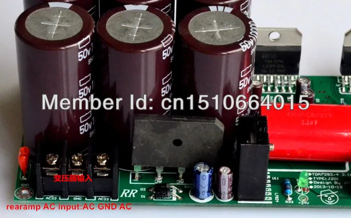 Diy kit 2,1 Плата усилителя tda7294 tda7293 усилитель с защитой динамиков 2,1 сабвуферный усилитель предусилитель задний отдельный