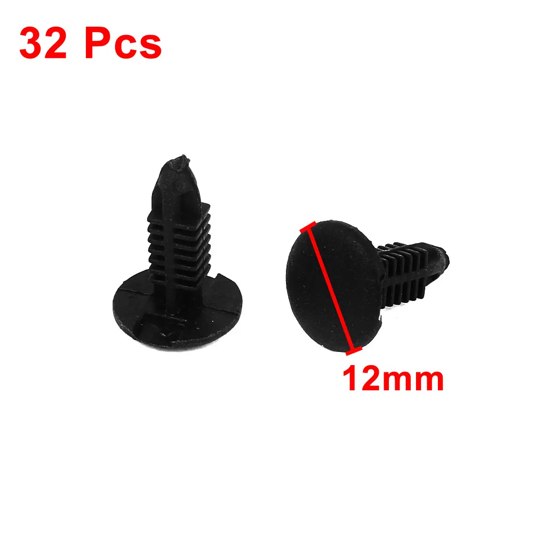 X Autohaux 32 шт. черный пластиковый зажим для защиты заклепок 4 мм 5 18 автомобильного