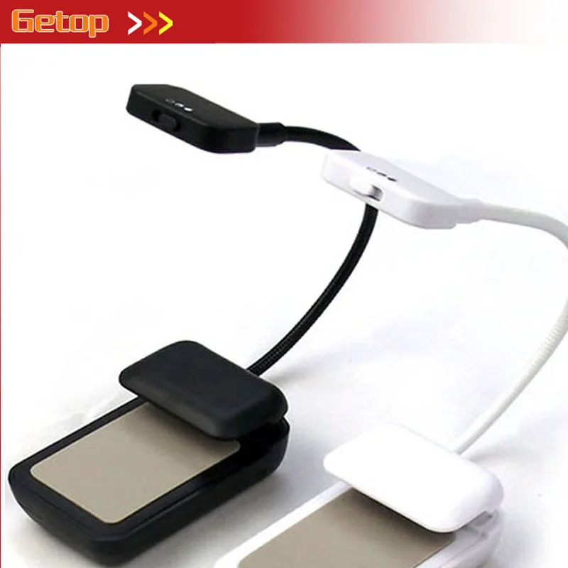 GETOP Kindle Book Light с двумя светодиодными зажимами гибкая лампа для чтения Nook