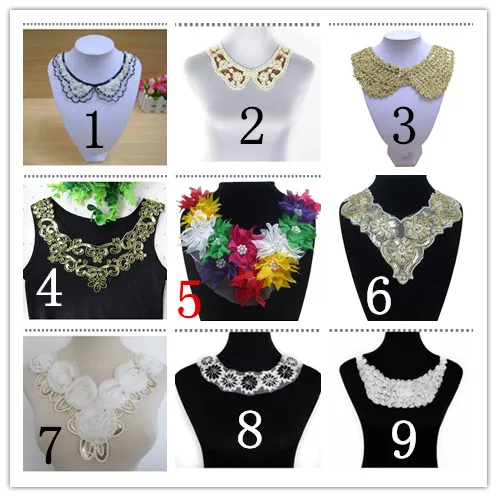 5 шт./лот 2016 год сбора винограда способа аксессуары Одежда кружева цветок блестка