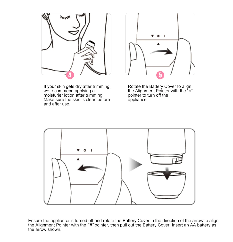 TOUCHBeauty Мини Электробритвы Женщин, Удаление волос для Тела, лицо, подмышек TB-1653