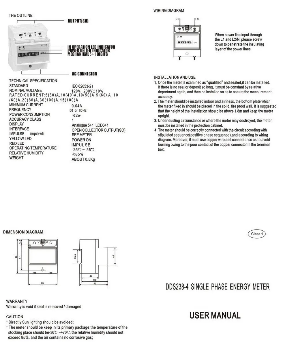 30(100) A 230V 50HZ max 100A однофазный din-рейка кВтч Ватт час din-рейка счетчик энергии LCD
