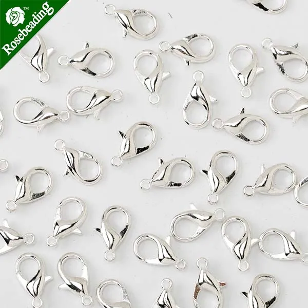 Sliver Plated 18 мм цинковый сплав цепи застежка, застежка омаров Продано 50 шт в pkg-100686 - Цвет: Sliver Plated