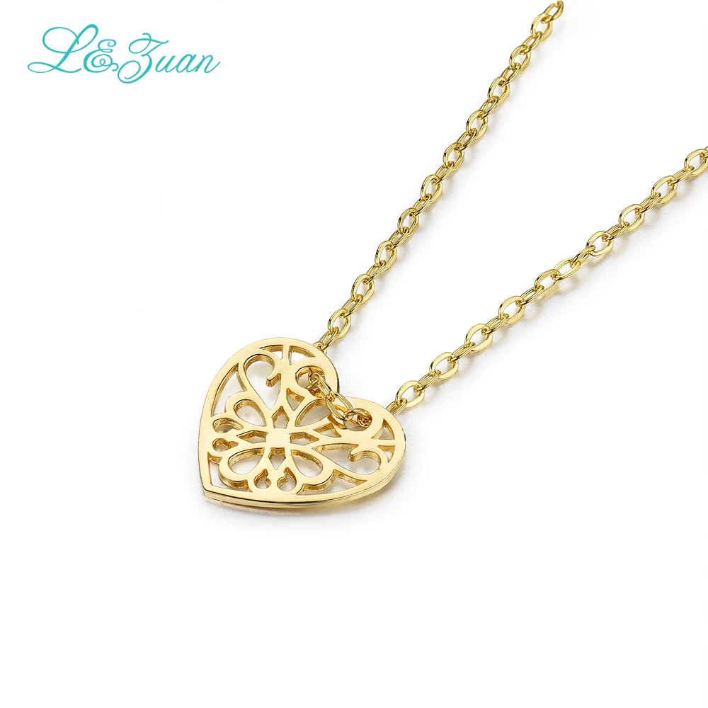 I & Цзуань 925 серебряный женщина подвески ожерелья для мужчин Мода в форме сердца