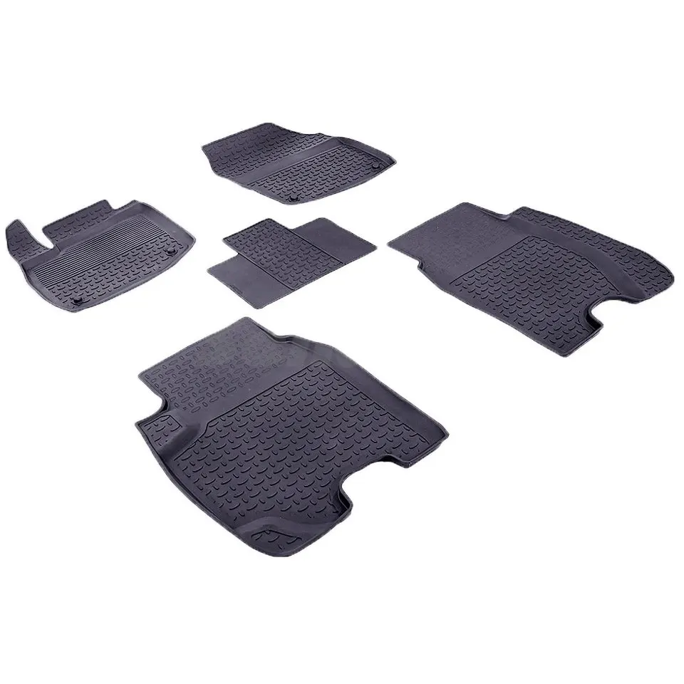 Резиновые коврики для Honda Civic IX Хэтчбек (2012 2016) с высокими бортиками (Seintex 84994)|rubber