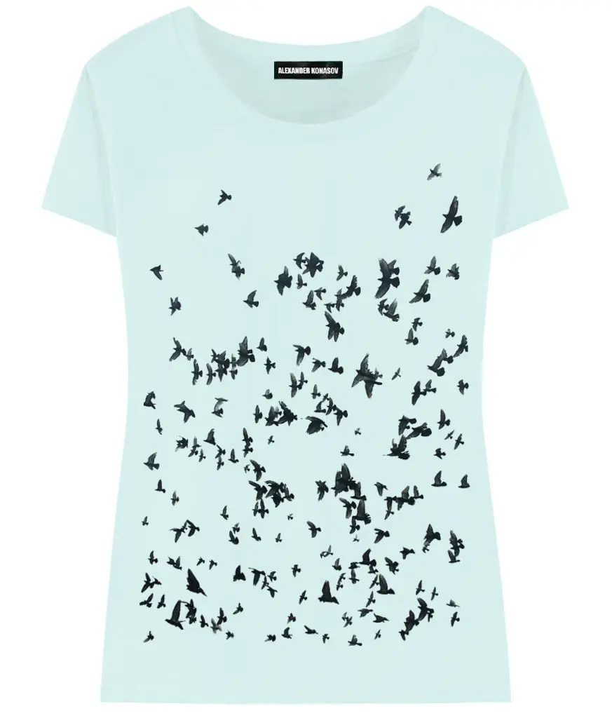 Женская футболка Птицы ALEXANDER KONASOV|print women|t-shirt printbird tshirt |