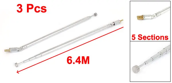 UXCELL Название Продукта 6.4 М 21Ft Длинные 5 Разделы Телескопическая Am Телевизионная