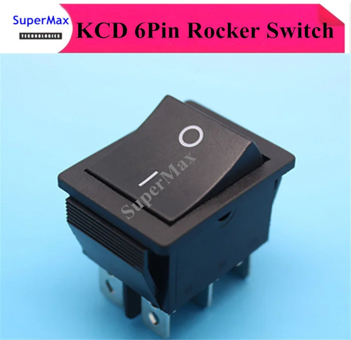 10 шт. KCD XW 604AB2 swicths переменного тока 6pin ON Электрический кулисный переключатель для