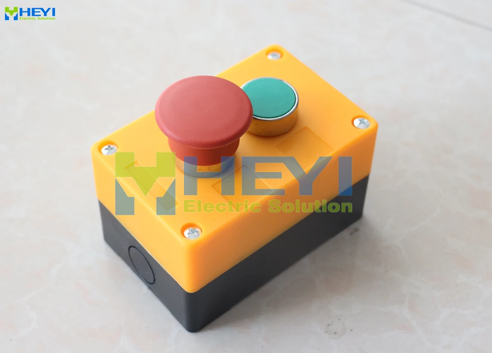 AC 240V 400V красный гриб зеленый плоский Мгновенный кнопочный переключатель