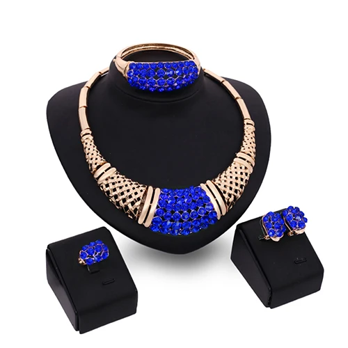Королева Стиль KC Ожерелье Кольцо Серьги Браслет Комплект Ювелирных Изделий