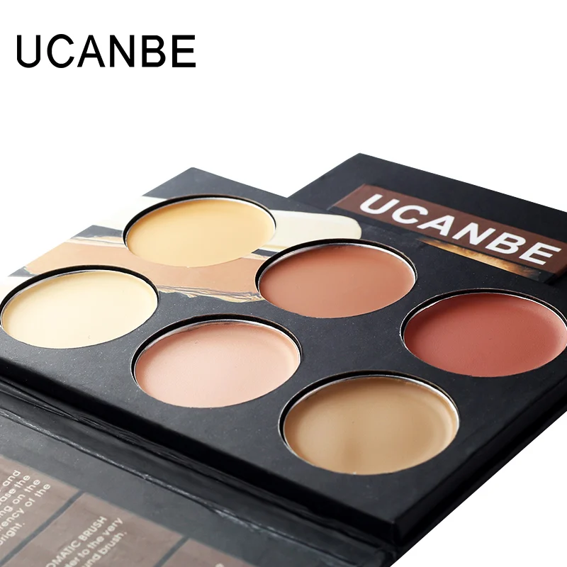 Профессиональные UCANBE 6 цветов крем для Контура комплект Макияж Крышка Акне