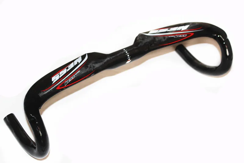 Без масштабов углеродного волокна одна часть углерода руль велосипеда передняя