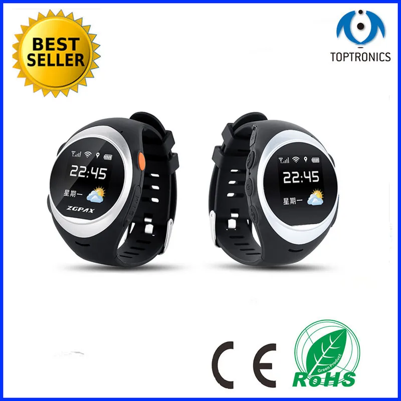 Умные наручные часы с GPS для пожилых людей SOS LBS Bluetooth удаленный мониторинг