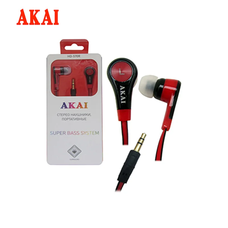 Портативные наушники AKAI-HD570R 1.2м | Электроника