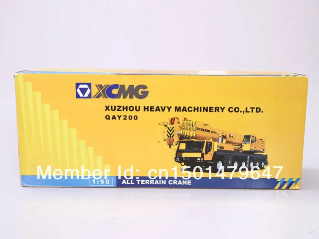 1/50 масштаб XCMG QAY200 мобильный тяжелый вездеход кран Металлический Литой строительный автомобиль игрушка