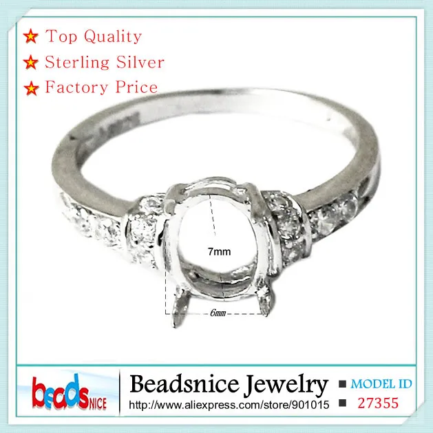 Beadsnice ID27355 горячая Распродажа, стиль, чистое серебро 925 пробы, кольца, настройки без камней, ювелирные изделия, аксессуары, сделай сам, женские кольца