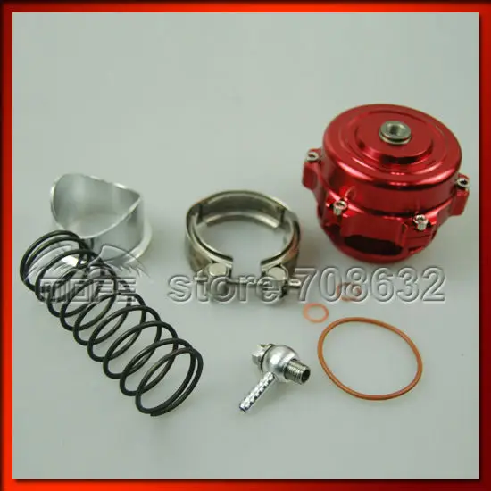 Специальное предложение 35 PSI Turbo Boost 50 мм v-группа Blow Off Клапан BOV с двойной весна Красный
