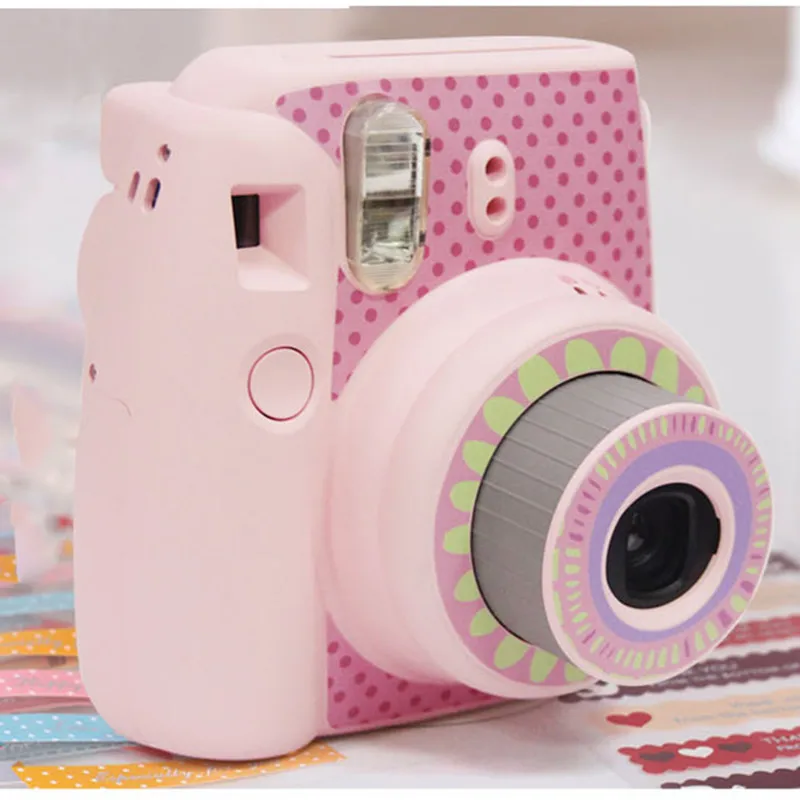 Fujifilm Instax Mini 8 наклейки на камеру персональная Мода Подсолнечник пастеры украшения Защита камеры аксессуары