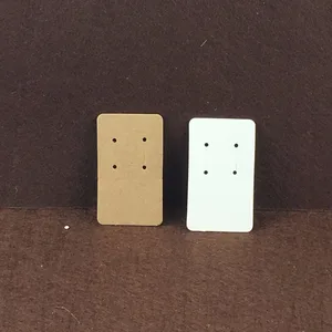 200 шт.лот крафт пустые ретро серьги карты четыре отверстия ювелирных изделий дисплей серьги бумажные карты Винтаж классические карты принять Пользовательский логотип