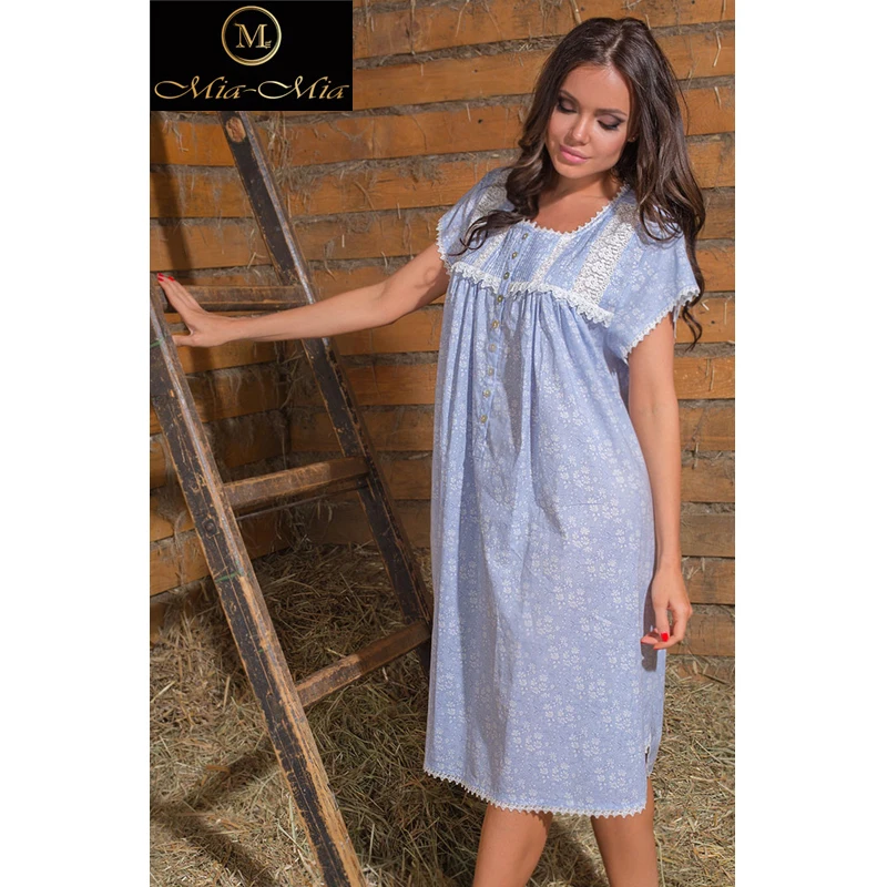 Сорочка из 100% хлопка MM916085 Mia Mia|womens cotton nightgown|cotton nightgownnightgowns women |