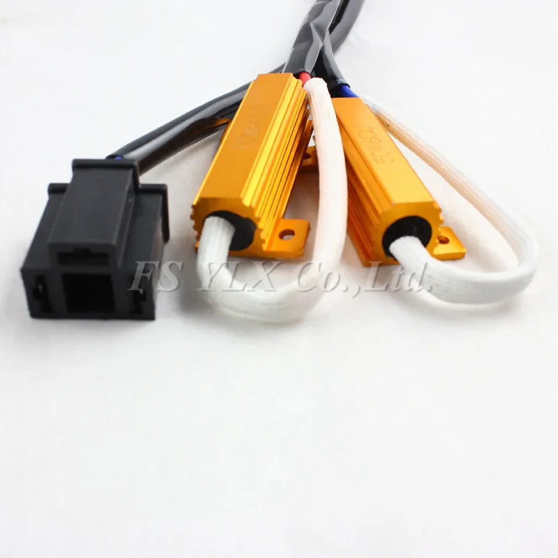 FSYLX 2 шт. без ошибок H4 50 Вт 6ohm двойной нагрузочный резисторы для Светодиодный HID