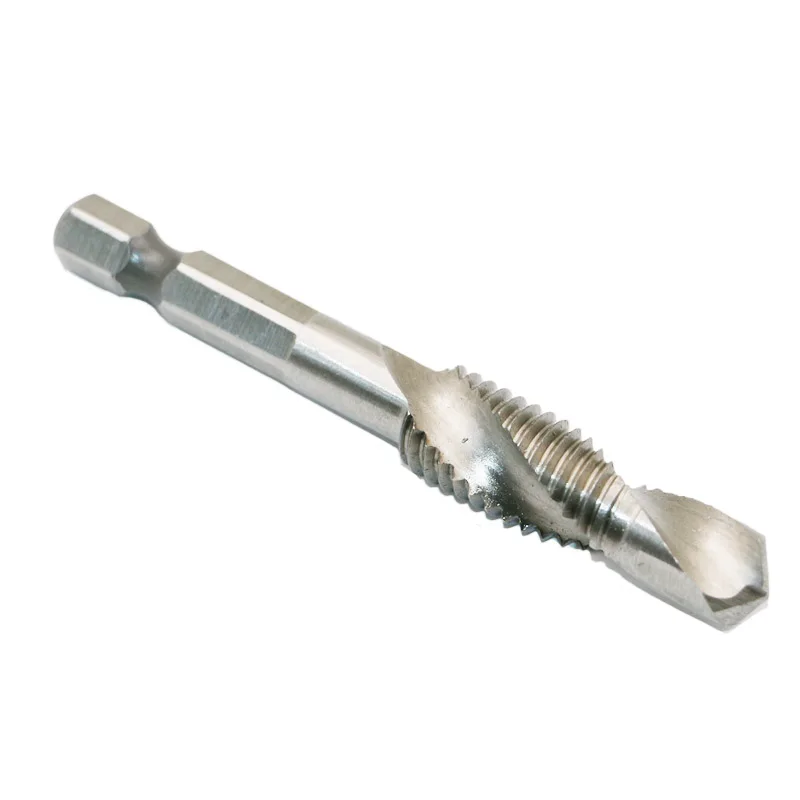 Подводная лодка Экспресс 6 шт. SM3 M10 composite tap drill bit thread spirals crew 1/4 ''hex 4341 HSS|bit grinding|bit