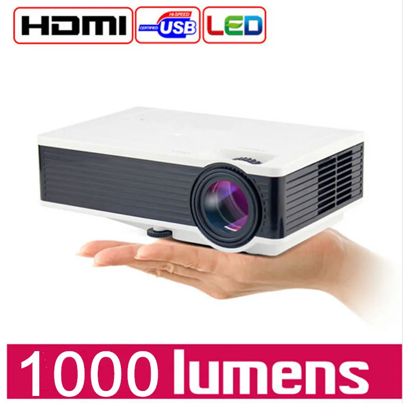 2016 Newest CRE Upgrade GIFT HDMI Cable MINI Projector For Video Games TV Home Theatre Movie Support VGA AV SD | Электроника
