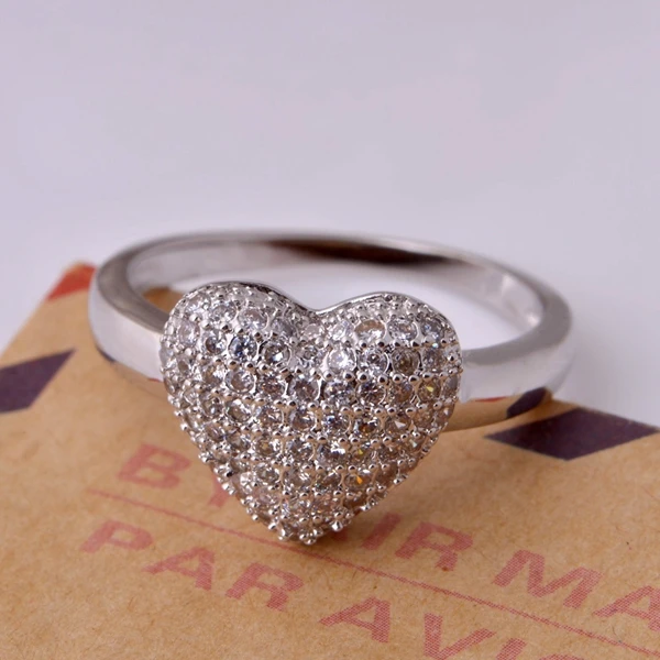 Женский комплект свадебных украшений Almei белый набор из колье сережек и кольца с