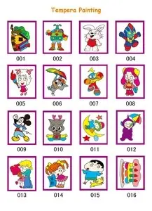 DIY цвет рисунок игрушки темперной живописи доска