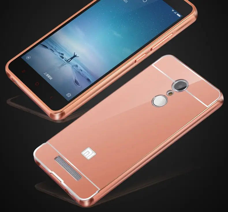 IMIRACLE PC Plating Mirror For XiaoMi Redmi Note 3 Back Case Metal Aluminum Protective Xiaomi Note3 Pro Cases |