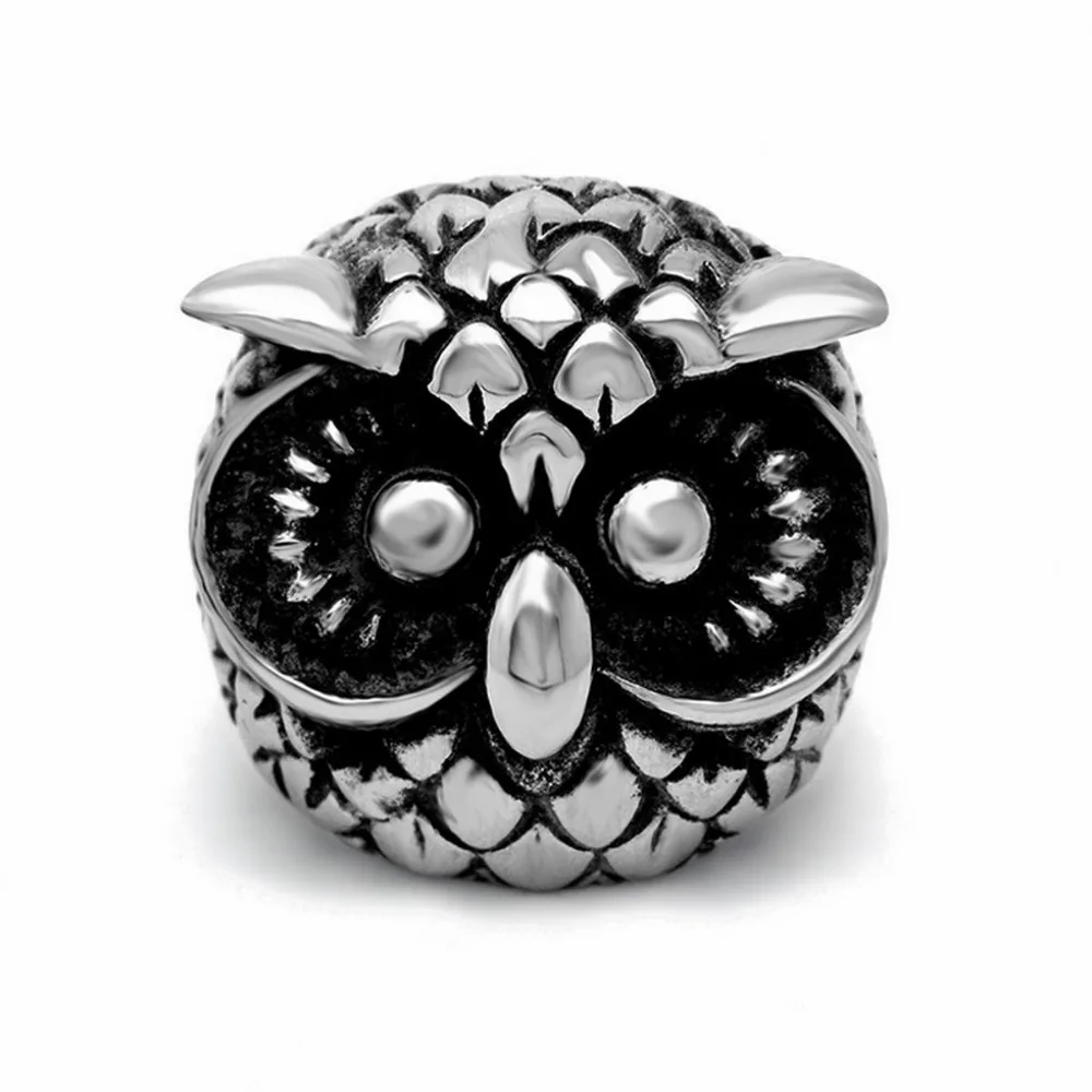 Супер крутая Ретро Голова Совы в стиле панк готический трендсеттер титановая