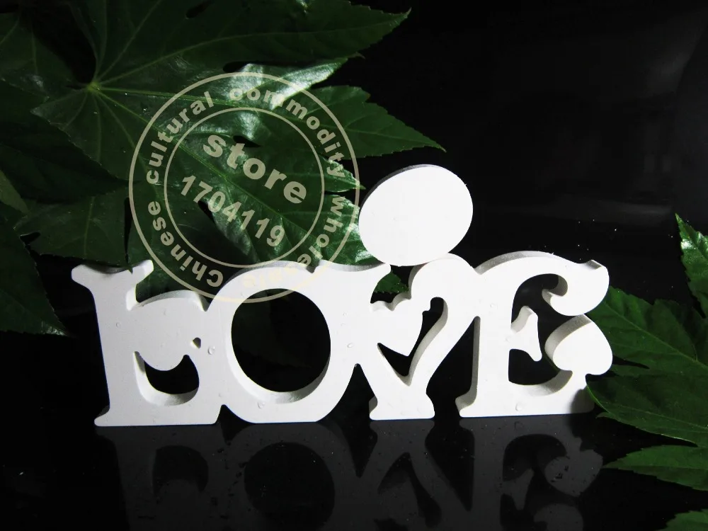 Комбинированные буквенные надписью Love из Искусственного Дерева деревянные
