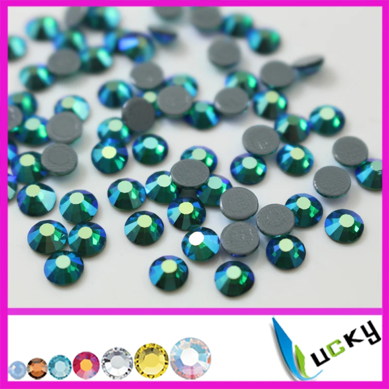 Высококачественные плоские стразы горячей фиксации! 1440 шт. супер блестящий серый