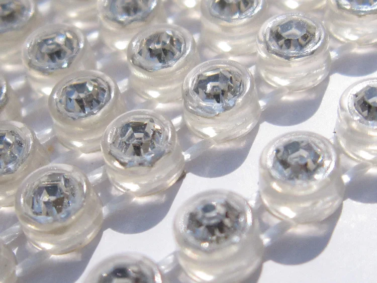 SS8 Plastic Crystal Rhinestone Banding Jewellery Making Accessories 10Yards/lot Crystal Rhinestone Banding Trim AM TAIDIAN