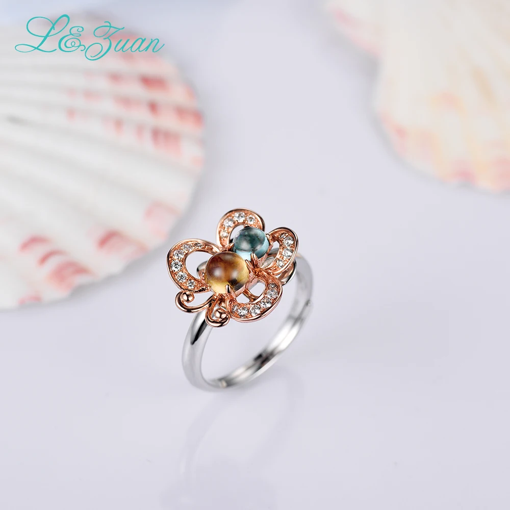 I &amp Zuan кольцо с милой бабочкой из стерлингового серебра 925 пробы натуральный