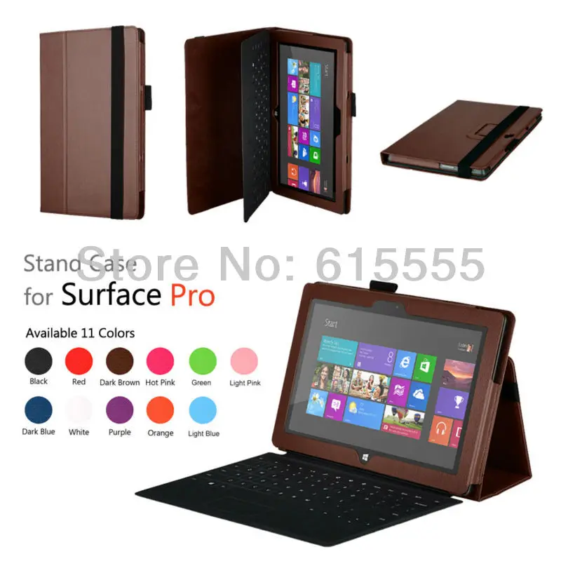 Gligle Стенд кожаный чехол для microsoft Surface Pro 1/Surface Pro 2 10," чехол для планшета 1 шт./лот