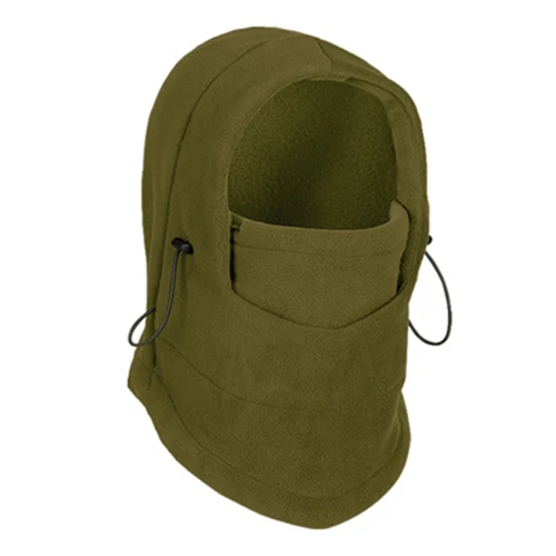 Army Green ZONEBIKE зимняя ветрозащитная термальная маска для бега, велоспорта, Балаклава для спорта, сноуборда, Mtb, велосипедная бандана, велосипедная Кепка, Лыжные шапки, один размер - Цвет: Army Green