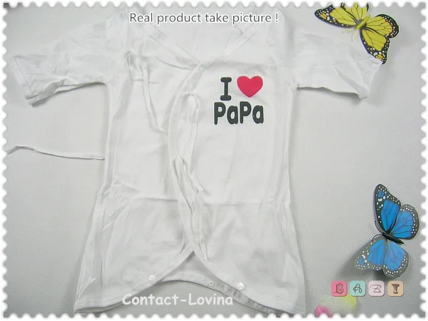 Рекламных I LOVE Mama and love papa Детский комбинезон для малышей 2 компл./лот денег