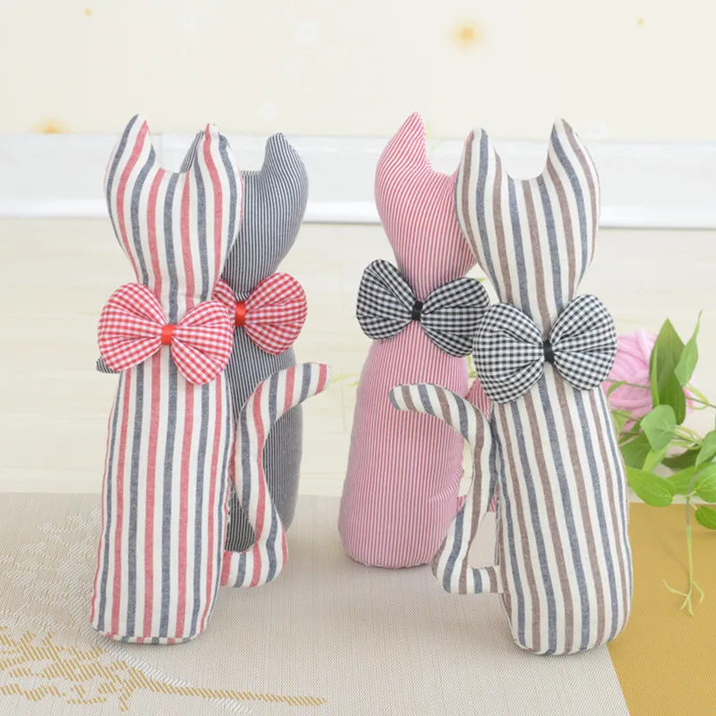 Слитная мягкая набивная Подушка для сна в полоску 28 см|plush animals|kids pillowcat sleep |