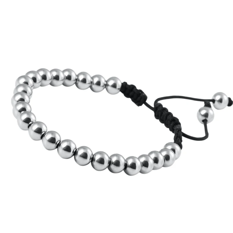 10 шт. 8 мм черные бусины с микрозакрепкой новые браслеты Макраме Anil Arjandas браслет