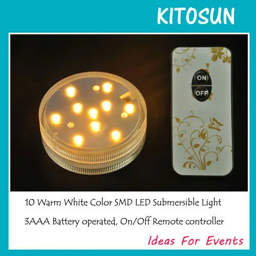 7 см Диаметр 10 шт белый/теплый белый/RGB SMD светодиодный водонепроницаемый чашка для светодиода свет базы кальяна, кальян освещения с дистанционным