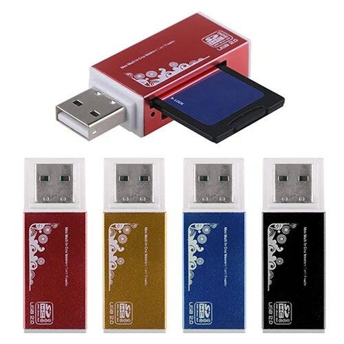 USB 2,0 все в 1 мульти карта памяти считыватель для картридер 2 микро-sd TF M2 MMC MS Pro
